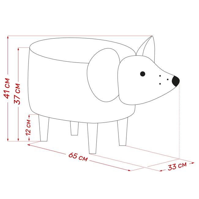 Пуф Leset Мышка Milos 16, компаньон Milos 02 Бук Пуф Leset Мышка Milos 16, компаньон Milos 02 Бук