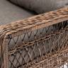 "Гранд Латте" диван трехместный из искусственного ротанга, цвет коричневый