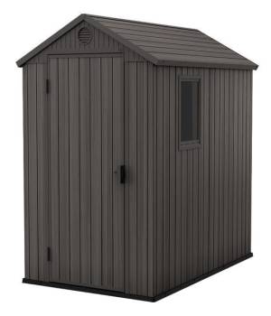 Сарай "Дарвин 4х6" (размеры 118 х 184 см), серый