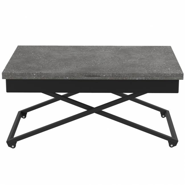 Стол универсальный трансформируемый АНДРЭ Loft ЛДСП терраццо/чёрный Стол универсальный трансформируемый АНДРЭ Loft ЛДСП терраццо/чёрный