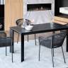 "Венето" обеденная группа на 4 персоны со стульями "Лион", каркас темно-серый, роуп темно-серый "Венето" обеденная группа на 4 персоны со стульями "Лион", каркас темно-серый, роуп темно-серый