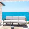 Комплект пластиковой мебели Mykonos XL бежевый, бежевый
