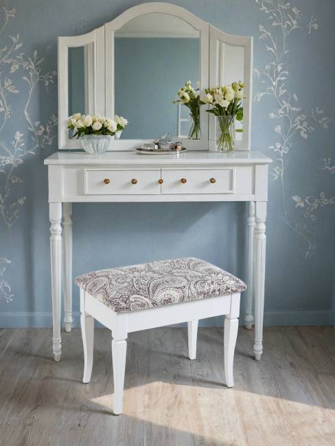 Банкетка Ретро М с ящиком белый, ткань меркурий