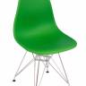 Стул Eames зеленый, опора металл