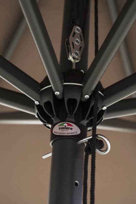 Зонт профессиональный 3х3 м Napoli Standard антрацит, слоновая кость 3000х3000 мм