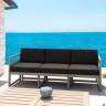Комплект пластиковой мебели Mykonos XL бежевый, черный