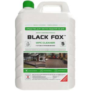 Чистящее средство для террасных досок из ДПК BLACK FOX WPC CLEANER, 5 л Чистящее средство для террасных досок из ДПК BLACK FOX WPC CLEANER, 5 л
