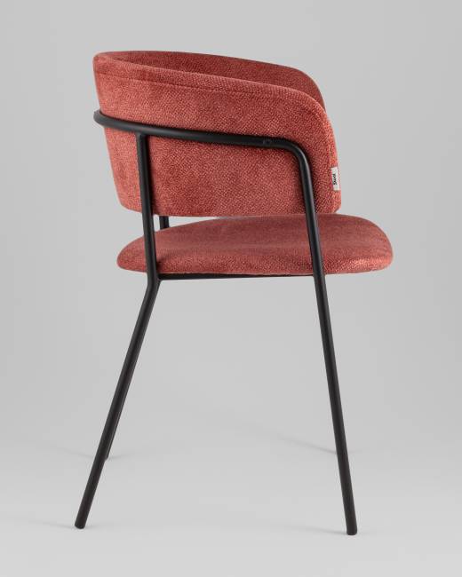 Кресло Нэлли New буклированный велюр терракотовый