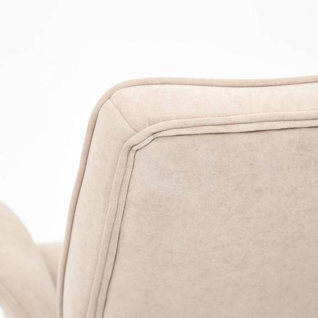 Кресло Йорк/York флок , бежевый, 7 бежевый флок