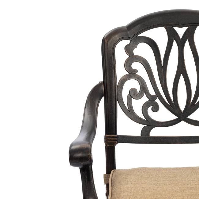 Комплект Secret de Maison Квартет/Quartet (стол+4 стула) алюминиевый сплав, бронзовый (Комплект из 4 шт.) бронза/bronze алюминиевый сплав