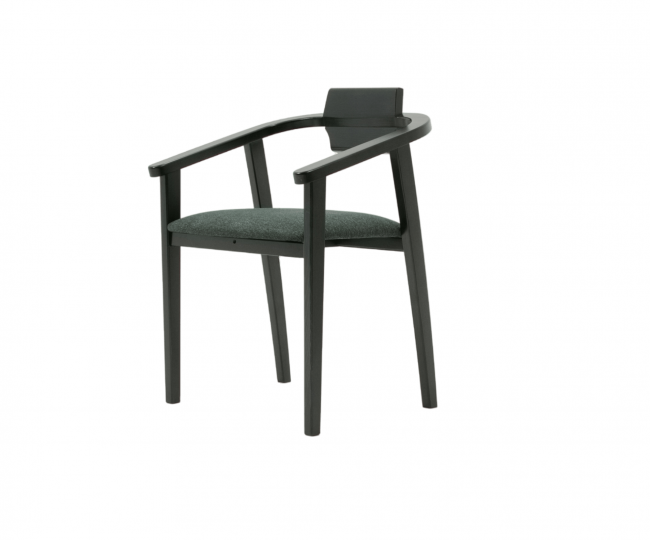 Стул-кресло Челси ПМ чёрный/зелёный