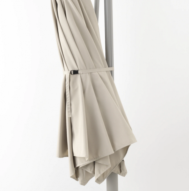 Зонт от солнца, подвесной, "Сегмент" 3. м бежевый Зонт от солнца, подвесной, "Сегмент" 3. м бежевый