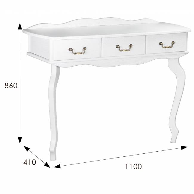 Консоль Берже 6 белый ясень