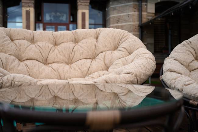 ТЕРРАСНЫЙ КОМПЛЕКТ Mamasan + Papasan + Стол (Орех)