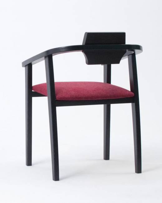 Стул-кресло Челси ПМ чёрный/красный