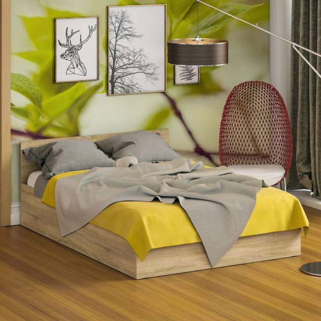 Кровать Стандарт 1400 цвет дуб сонома