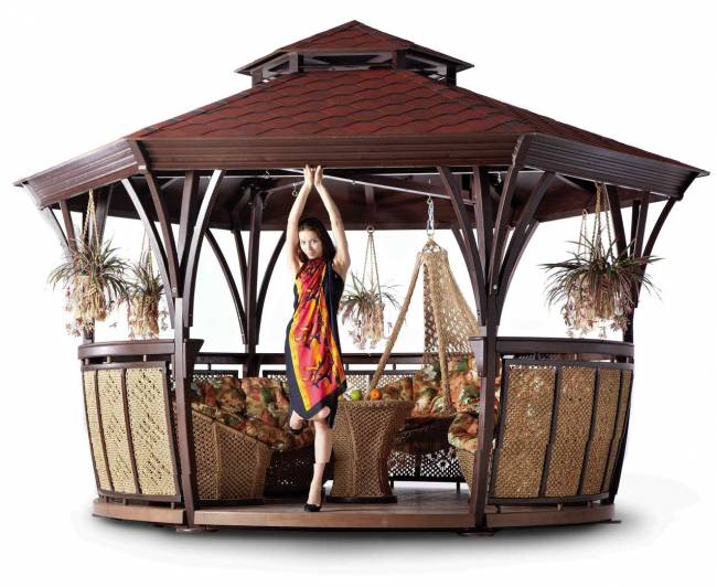 Беседка "Грация XL" сизалевая