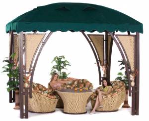 Беседка №15 классик, навес оксфорд