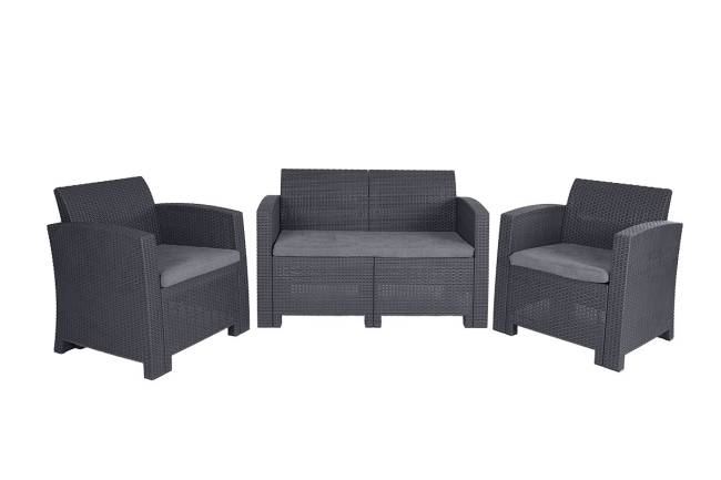 АРИЗОНА / ARIZONA b:rattan, Диван двухместный, антрацит (2-х местная подушка) АРИЗОНА / ARIZONA b:rattan, Диван двухместный, антрацит (2-х местная подушка)