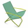 Кресло-шезлонг металлическое Snooze зеленый, мятный 750х910х1050 мм