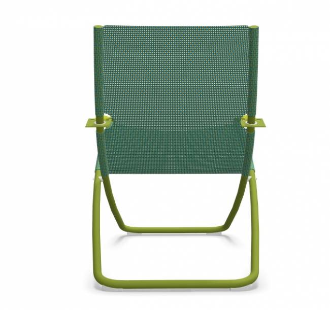 Кресло-шезлонг металлическое Snooze зеленый, мятный 750х910х1050 мм