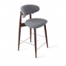 Стул Глори полубарный серый, опора бук коричневый Стул Глори полубарный серый, опора бук коричневый
