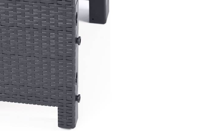 АРИЗОНА / ARIZONA b:rattan, Диван трехместный, антрацит (3-х местная подушка)