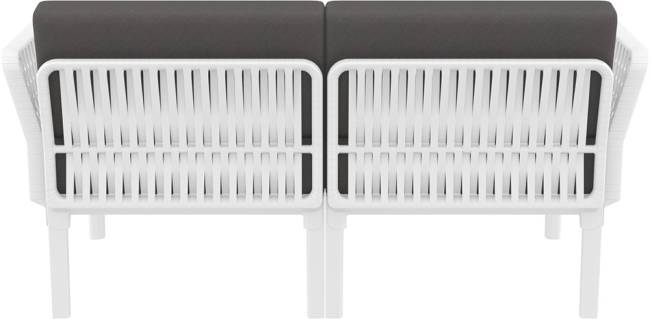 Комплект пластиковой мебели Portofino Lounge белый, темно-серый