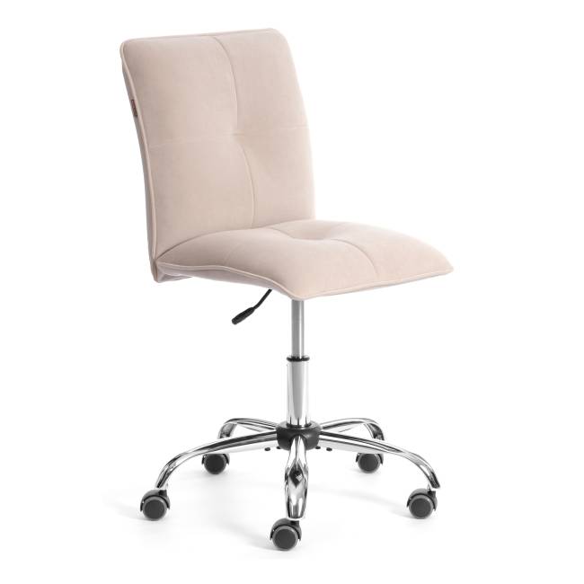 Комплект кресло+стул Свит/Sweet LT, велюр, бежевый/черный, 7 бежевый/черный флок