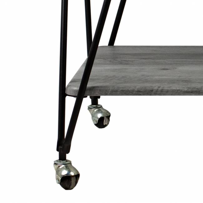 Стол сервировочный Эстер черный/орех гикори grey