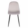 Стул BREEZE (mod. 4724) / 1 шт. в упаковке вельвет/металл, 44 х 53 х 87 см, Light grey (светло-серый) HLR14 / черный светло-серый