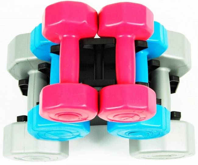 Набор гантелей "ATLAS SPORT FITNES COMPOSIT", 12кг