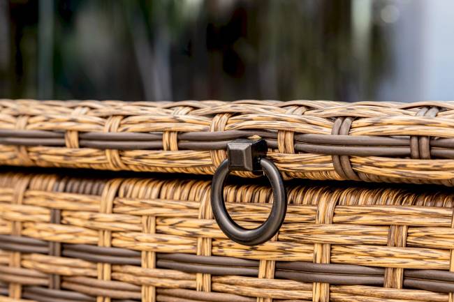 Сундук для хранения KARL 120 c колесиками коричневый