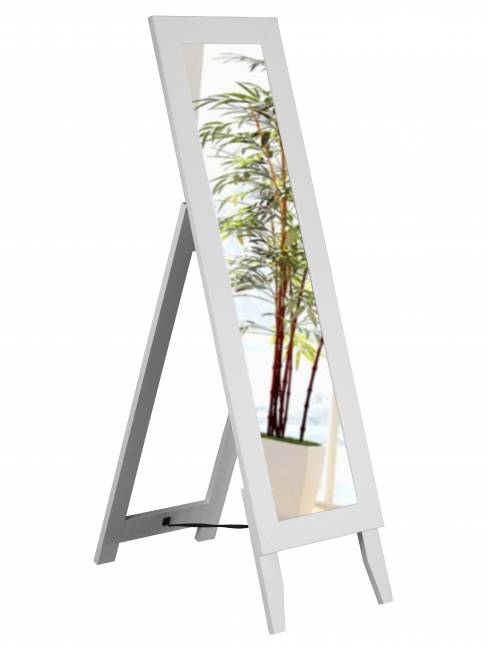 Зеркало напольное BeautyStyle 1 белый 130 см х 35 см