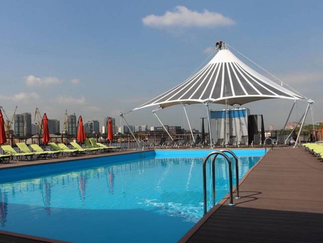 Террасная доска DARVOLEX шовная, 150*23,5*6000 мм, серый