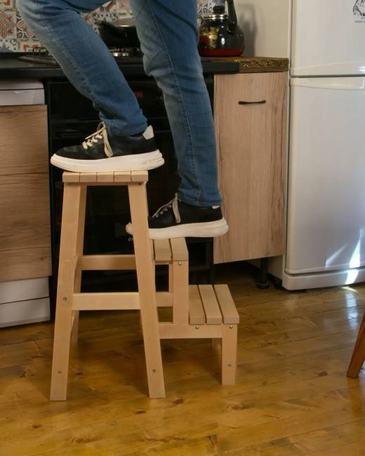 Табурет-стремянка Марк, Натуральное дерево Табурет-стремянка Марк, Натуральное дерево