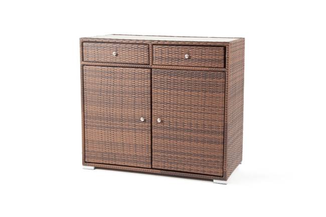 "Мальта" тумба плетеная из искусственного ротанга, цвет коричневый