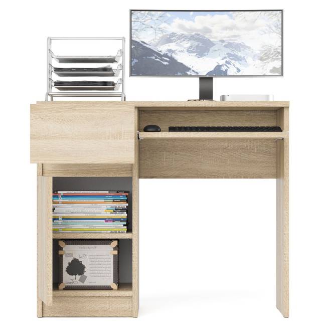 Стол компьютерный Мори МС-1 левый цвет дуб сонома Стол компьютерный Мори МС-1 левый цвет дуб сонома