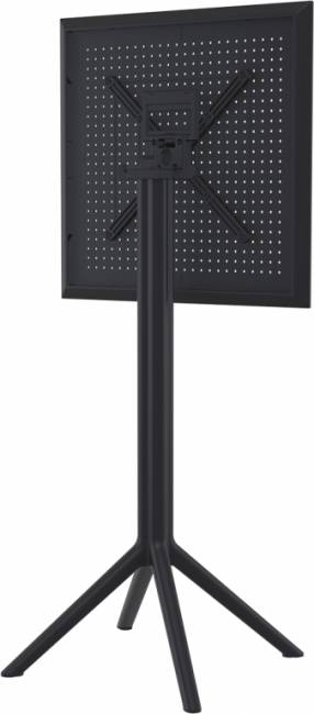 Стол пластиковый барный складной Sky Folding Bar Table 60 черный 600х600х1080 мм