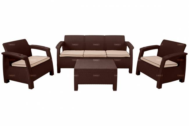 Комплект уличной мебели TWEET Terrace Set Max, венге