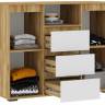 Комод Элла КМ 01 белый / дуб крафт золото