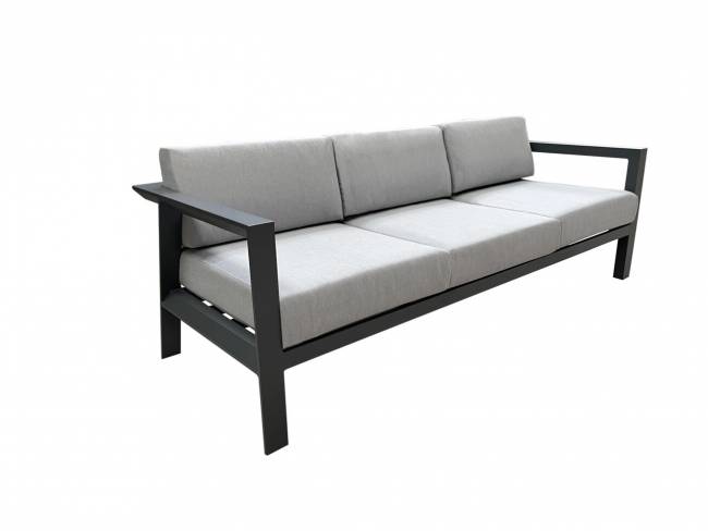 Диван трехместный из алюминия Graphite Диван трехместный из алюминия Graphite