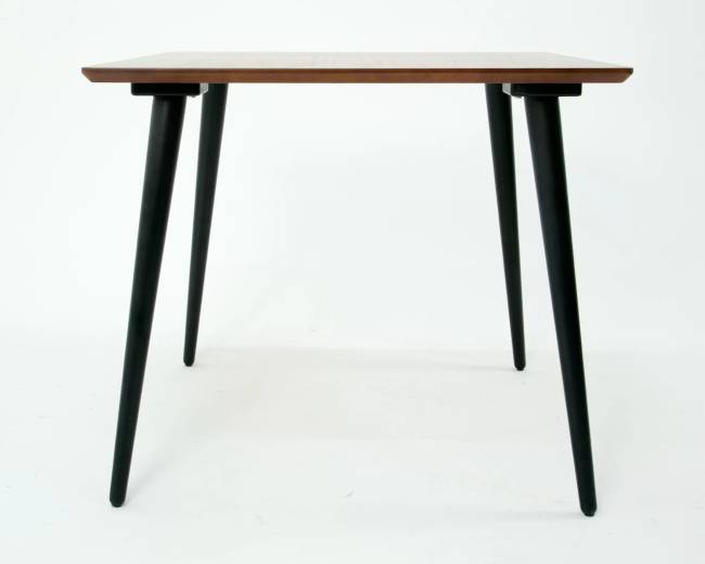 Стол Монте М 90 чёрное дерево/орех