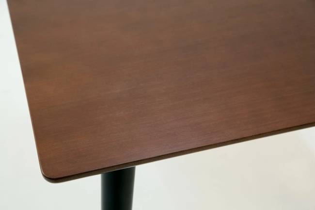 Стол Монте М 90 чёрное дерево/орех