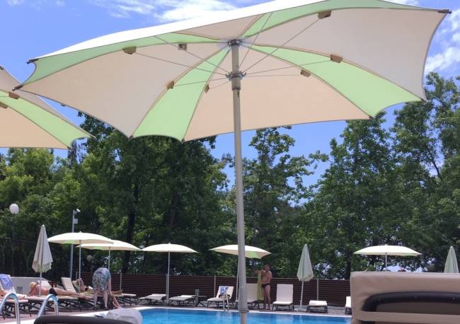 Зонт пляжный профессиональный 1.9х1.9 м Mondrian 1900х1900 мм