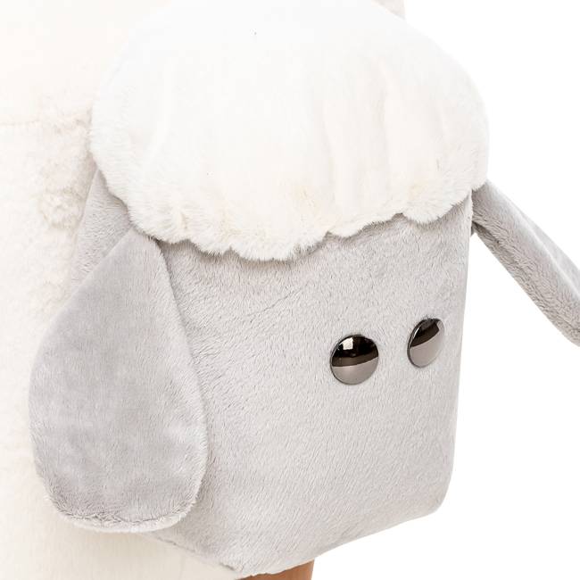 Пуф Leset Овечка Молочный, компаньон серый Бук