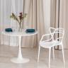 Стул Cat Chair (mod. 028) пластик, 53 x 59 x 82,5 см, белый (White C0057) (Комплект из 2 шт.) белый (White C0057) пластик