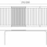 Стол пластиковый раздвижной Alloro 210 Extensible тортора 2100-2800х730х1000 мм