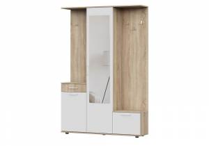 Пети дуб сонома / белый