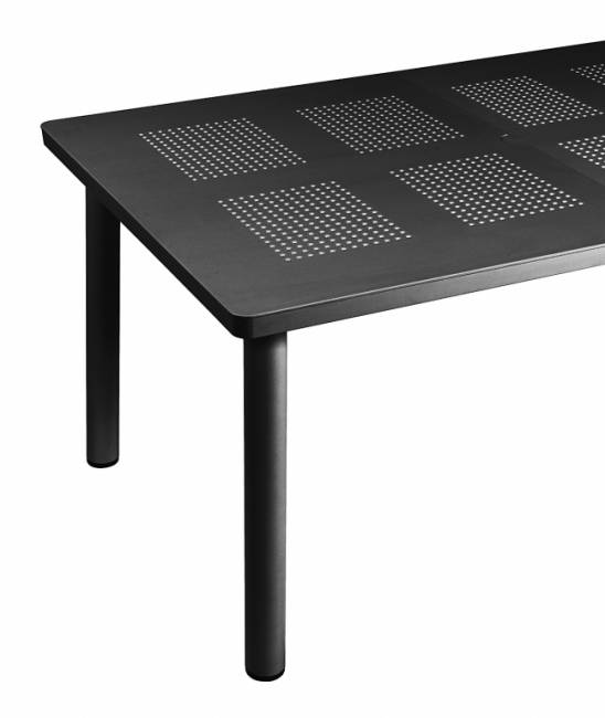 Стол пластиковый раздвижной Libeccio антрацит 1600-2200х740х1000 мм Стол пластиковый раздвижной Libeccio антрацит 1600-2200х740х1000 мм